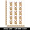 Curious Savannah Cat Serval Temporary Tattoo Water Resistant Fake Body Art Set Collection (1 Sheet)